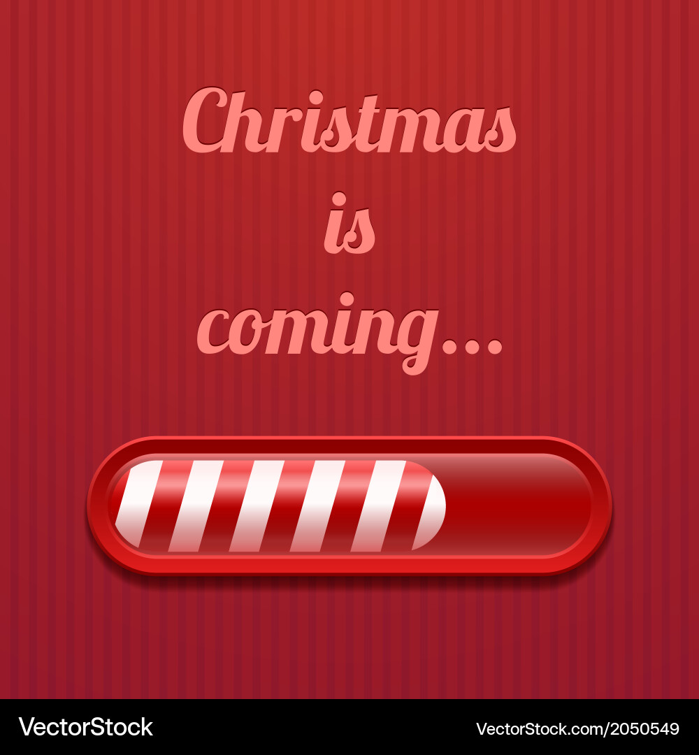 Loading bar on red textured background vector image