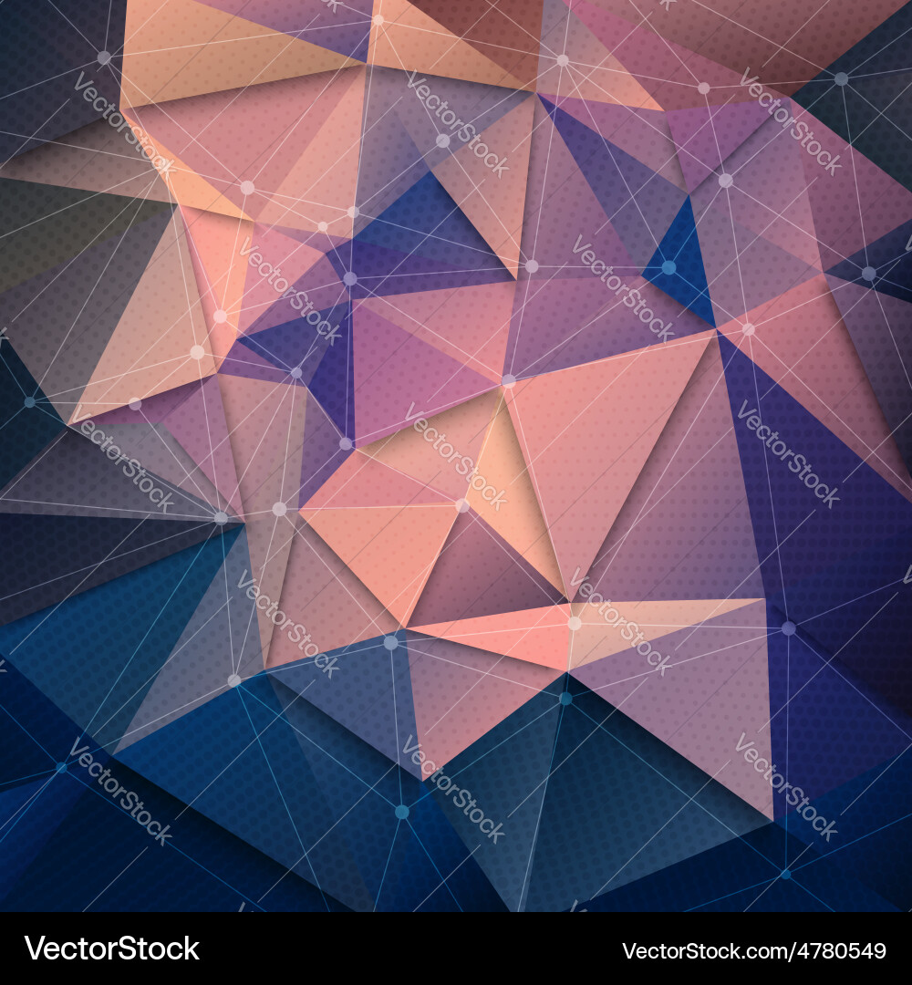 Modern 3D Wireframe Background Vector Image