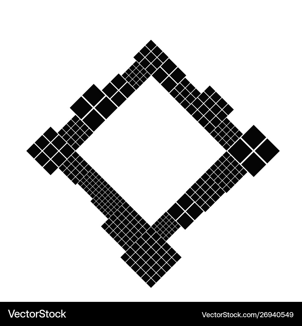 Modern minimal abstract diagonal square border Modern minimal abstract diagonal square border vector image