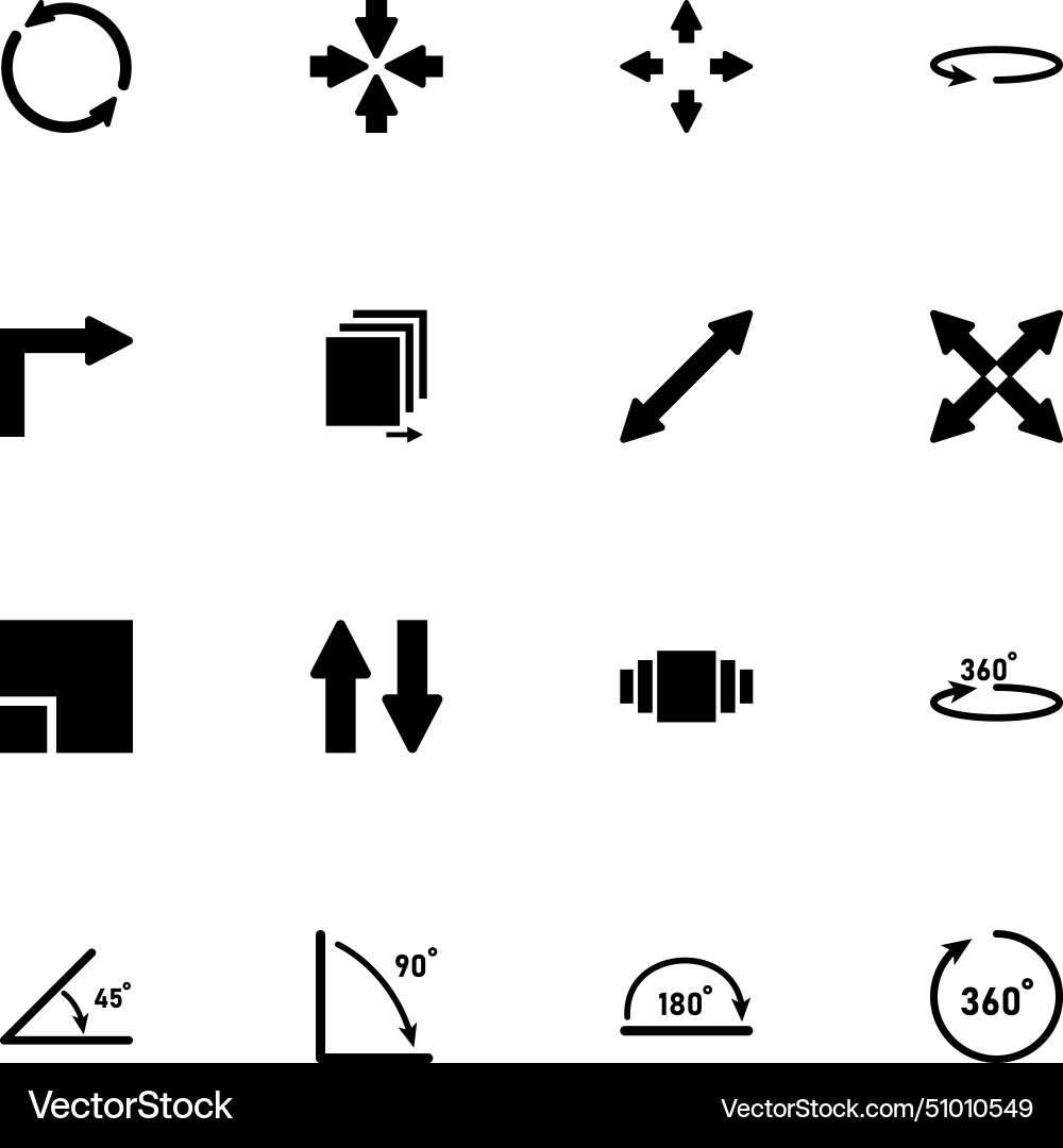Rotate icon - expand to any size change Vector Image