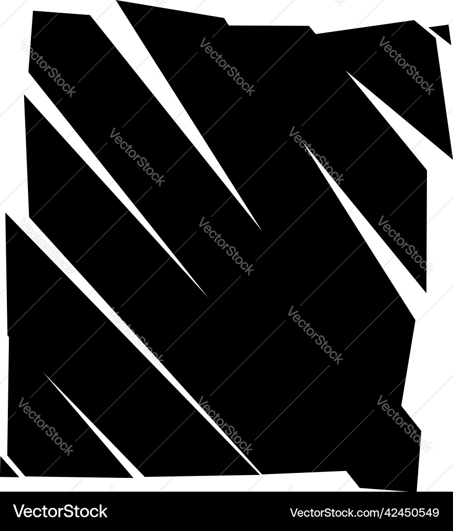 Slit slash fracture texture effect element Vector Image