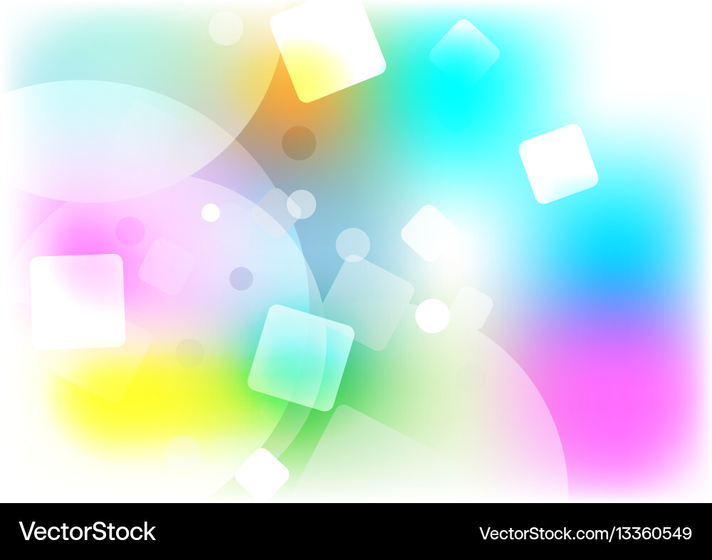 Vibrant Multi-Shape Color Background vector image