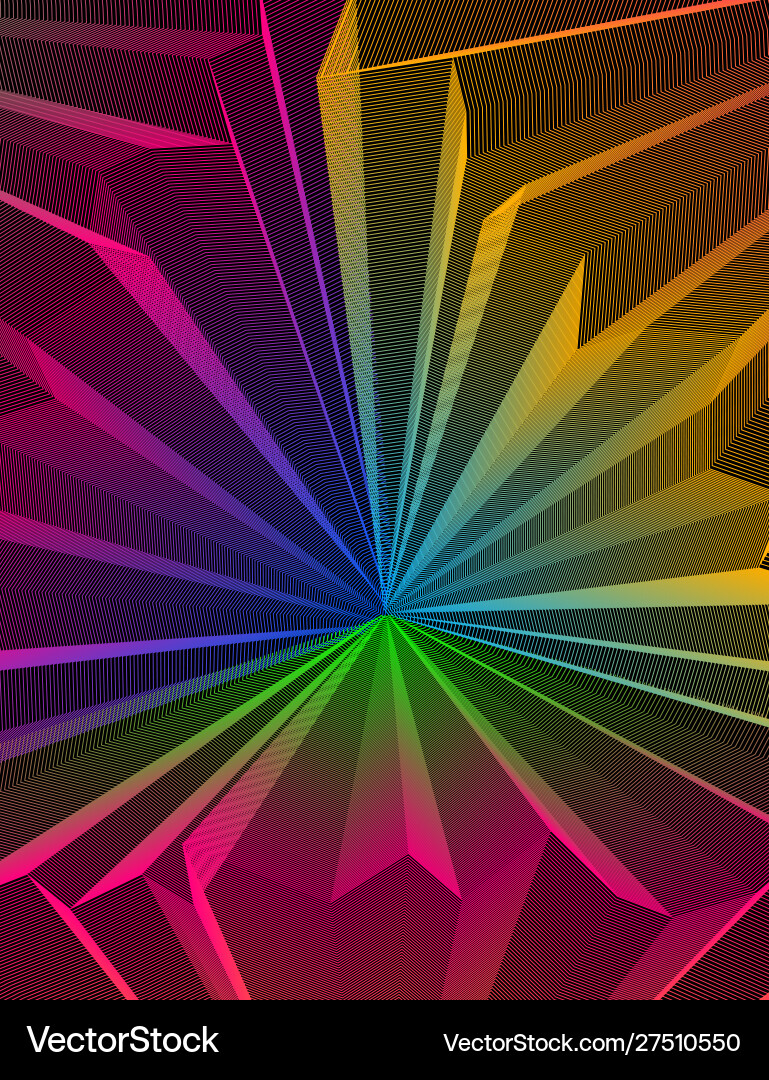 Abstract artistic background for design linear 3d Abstract artistic background for design linear 3d vector image