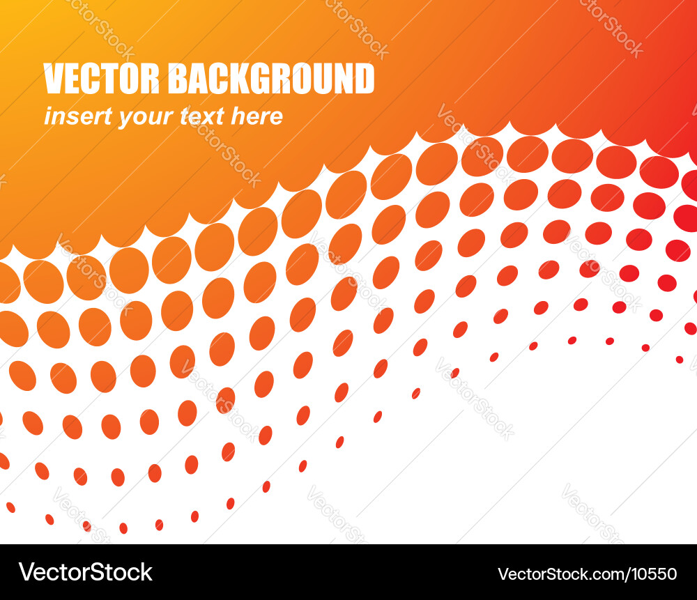 Abstract background with orange circle Royalty Free Vector