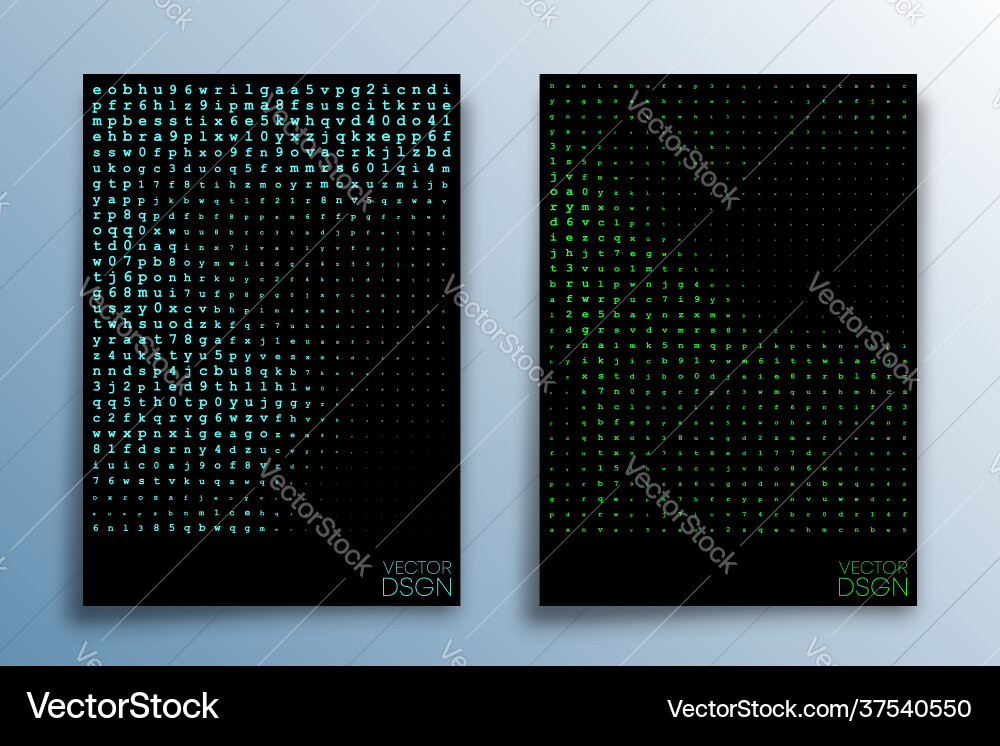 Abstract matrix effect design for background Abstract matrix effect design for background vector image