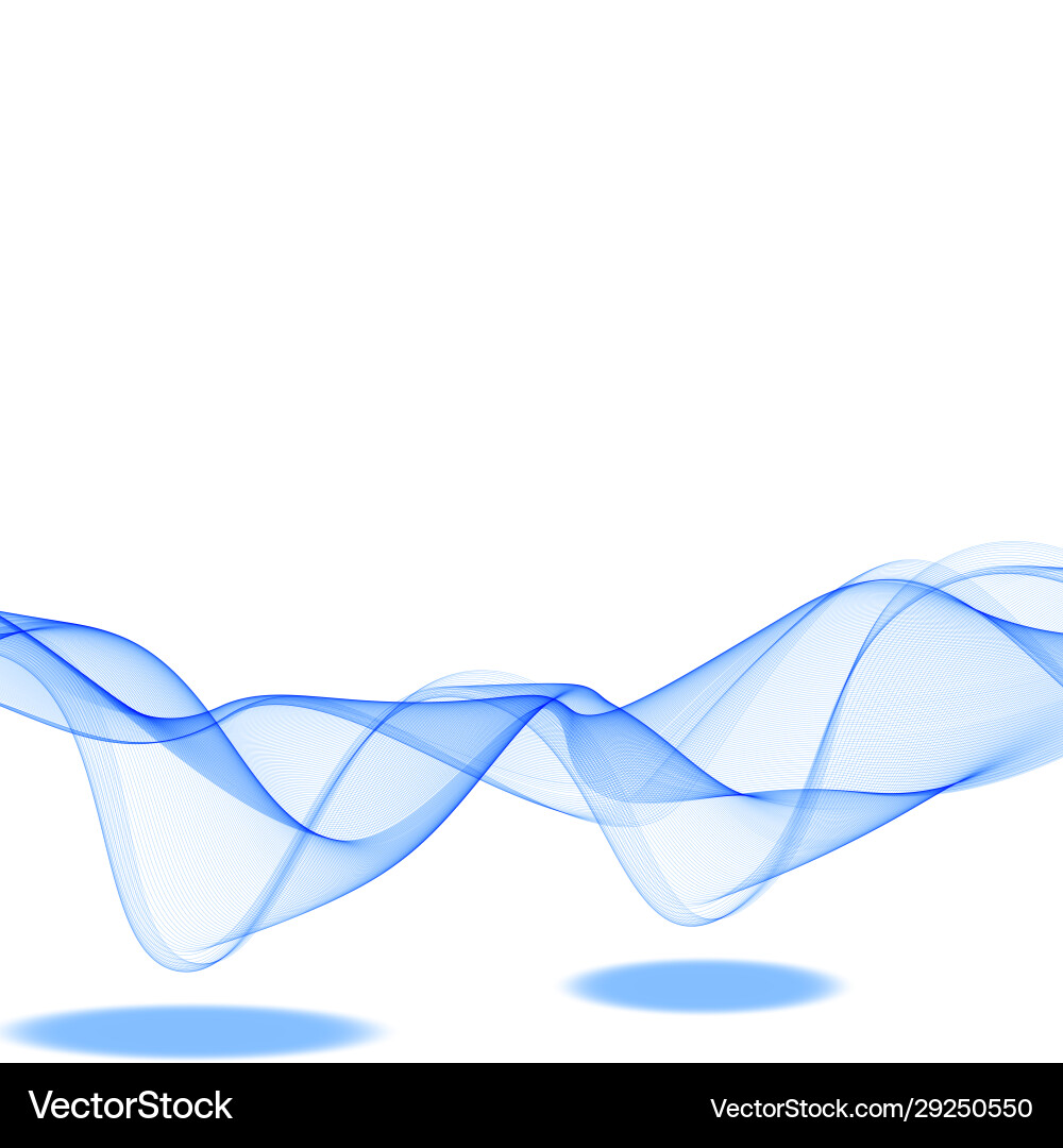 Abstract smooth color wave curve flow blue Abstract smooth color wave curve flow blue vector image
