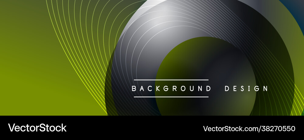 Gradient circles with shadows techno Gradient circles with shadows techno vector image
