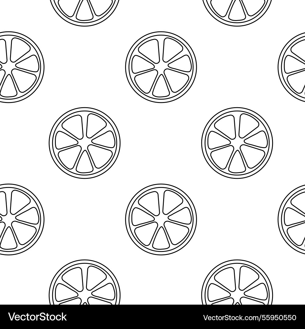 Lemon slices in a repeating pattern create fresh Lemon slices in a repeating pattern create fresh Vector Image