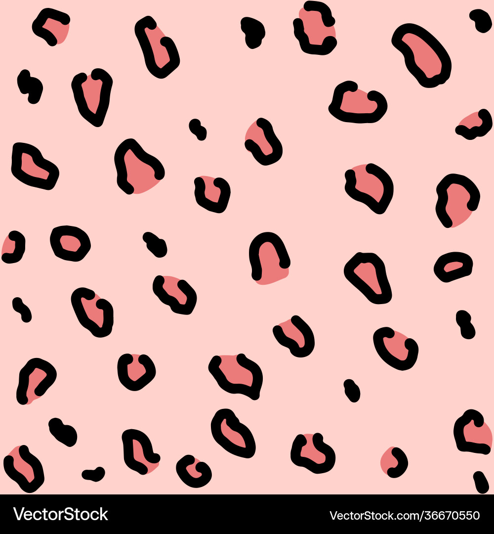 Leopard pink pattern design Leopard pink pattern design Vector Image