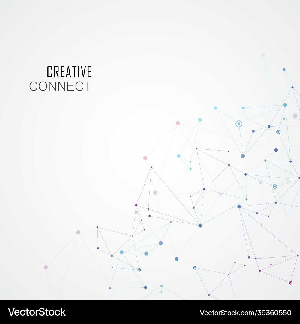 Lines connecting creative grid points on surface Lines connecting creative grid points on surface vector image