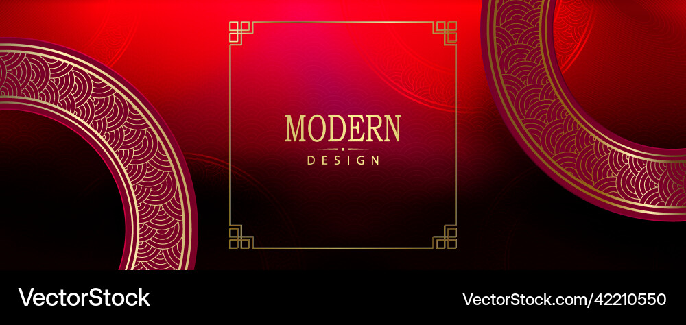 Pink textural background round frames border vector image