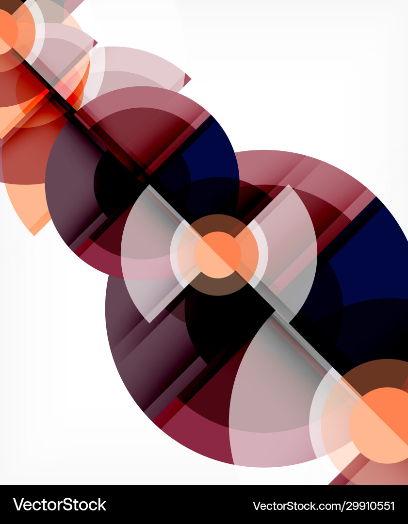 Abstract background circle and triangle design Vector Image