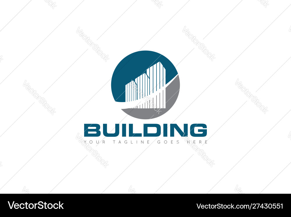 Building logo and icon design template Building logo and icon design template vector image