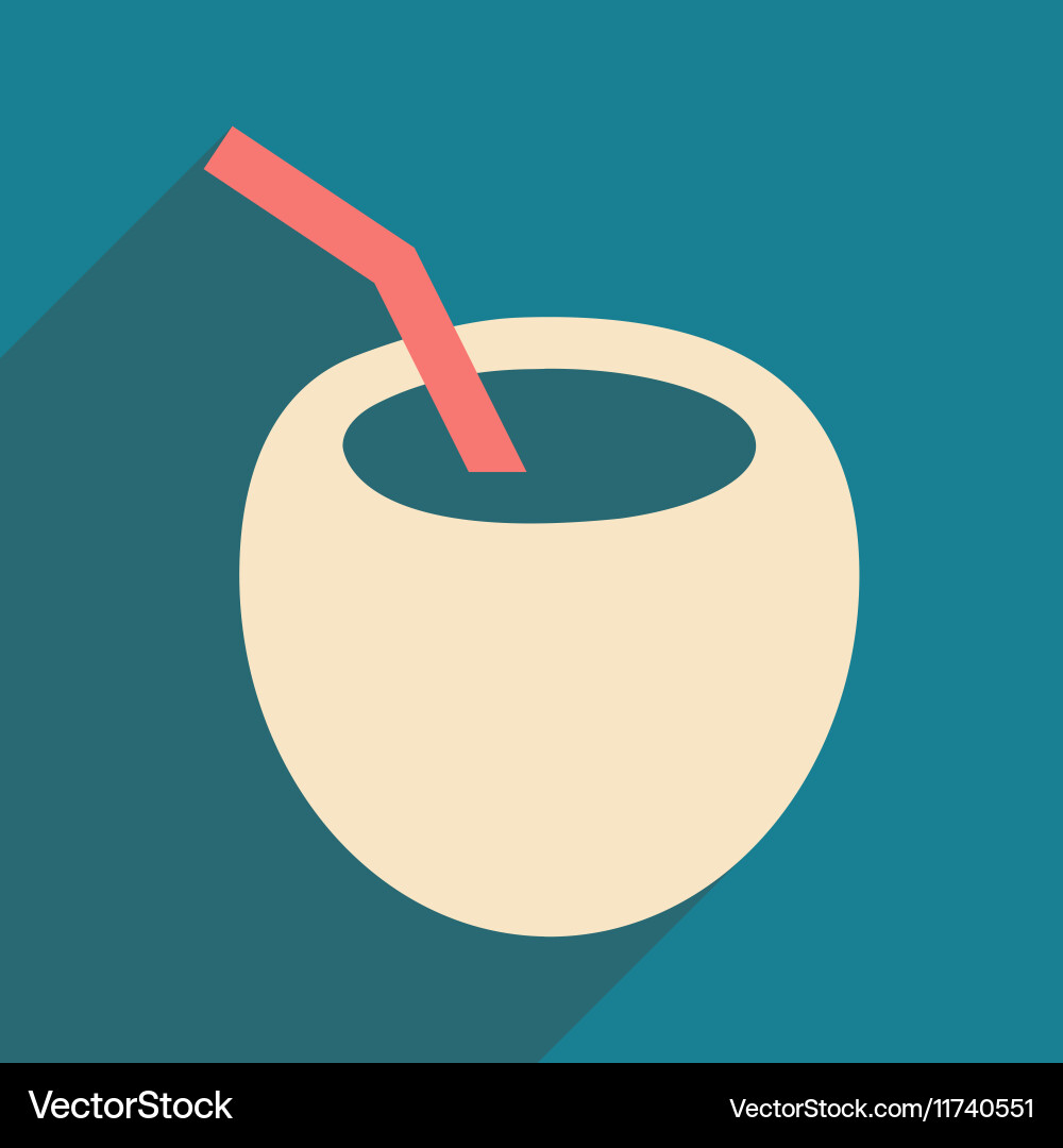 Flat with shadow icon and mobile application vector image