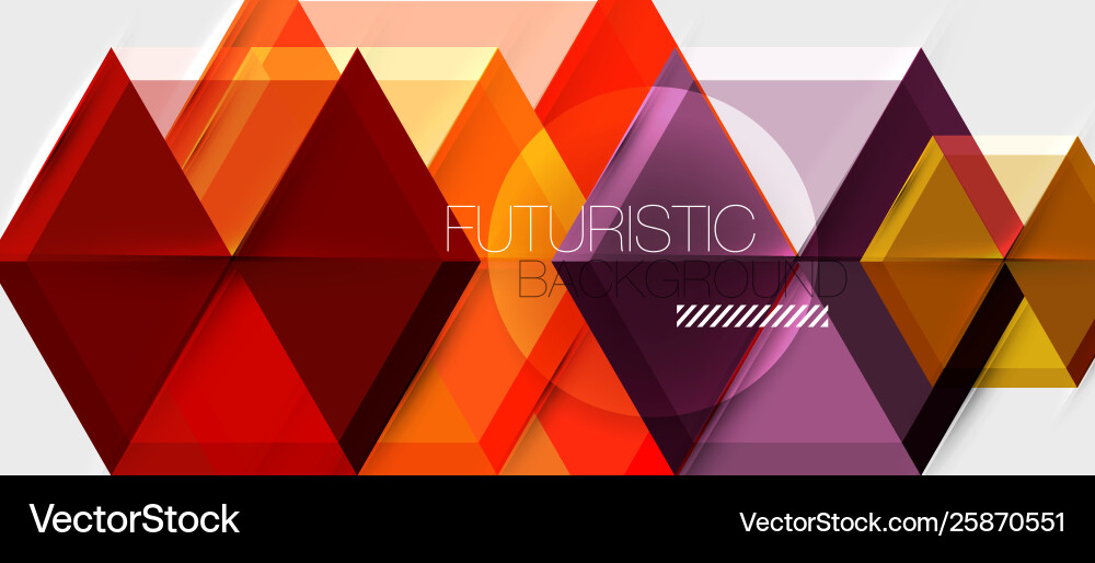 Geometric triangle and hexagon abstract background Geometric triangle and hexagon abstract background Vector Image