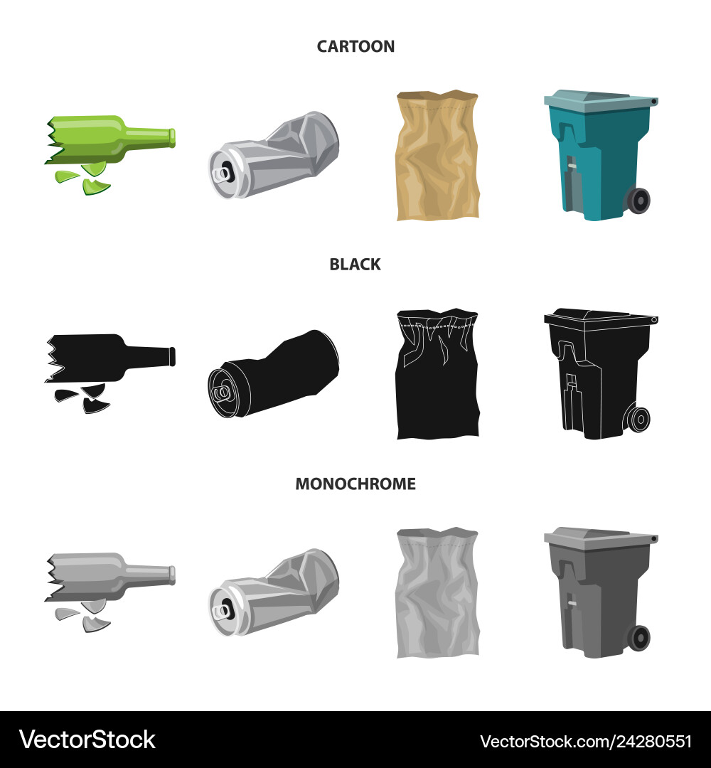 Isolated object of dump and sort symbol Isolated object of dump and sort symbol vector image