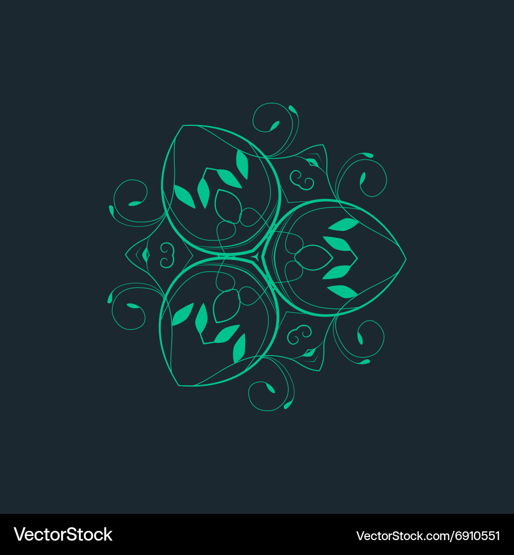 Ornamental background with pattern style Vector Image