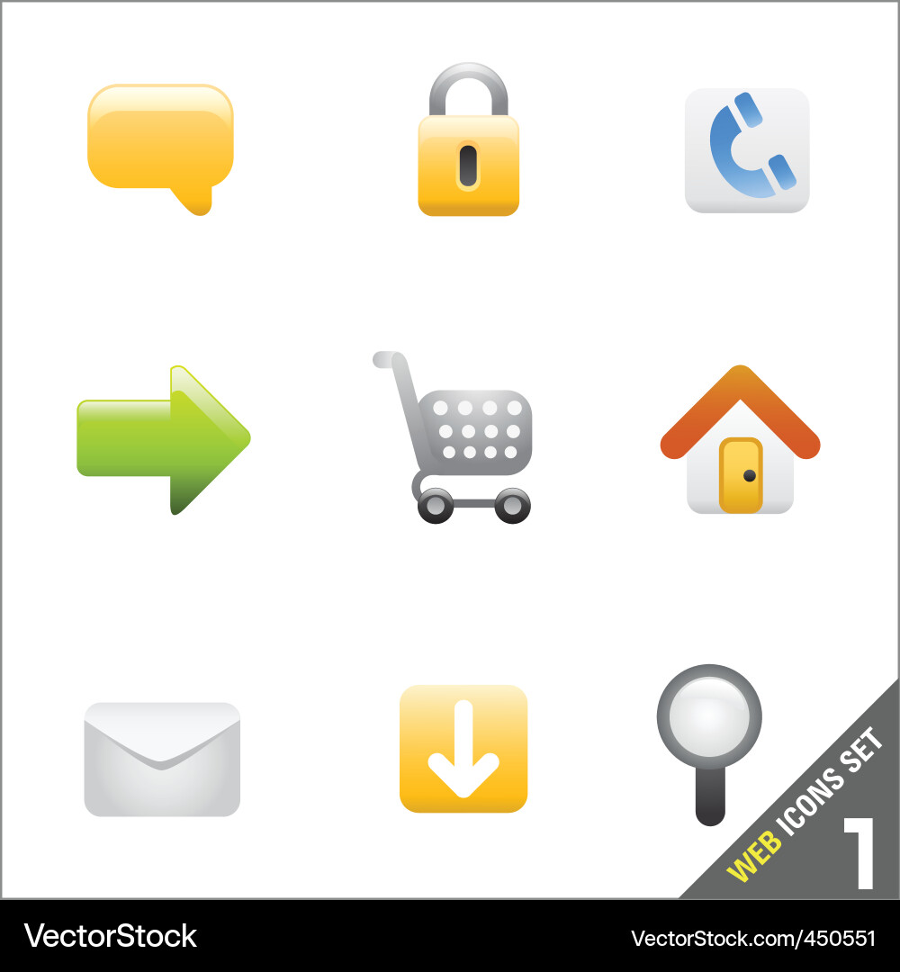 Web Icon Set vector image