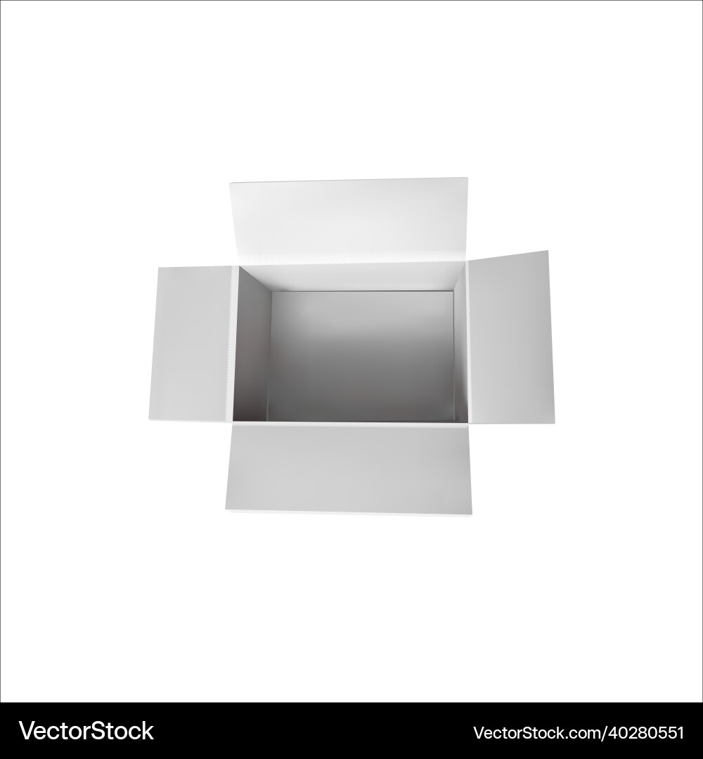 White box isolated empty design White box isolated empty design vector image