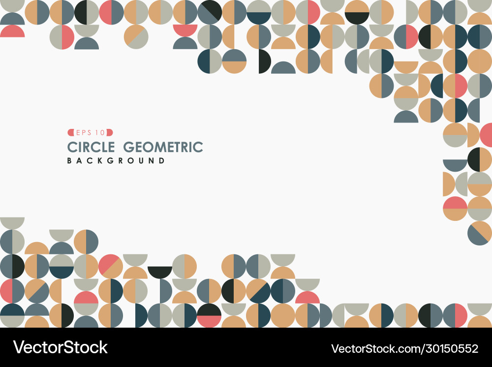 Abstract colorful circle pattern artwork tech Abstract colorful circle pattern artwork tech Vector Image