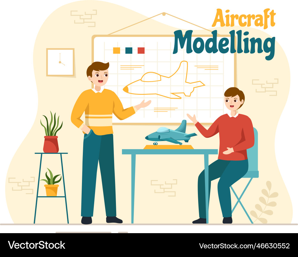 Aircraft modelling and crafting with assembling Aircraft modelling and crafting with assembling Vector Image