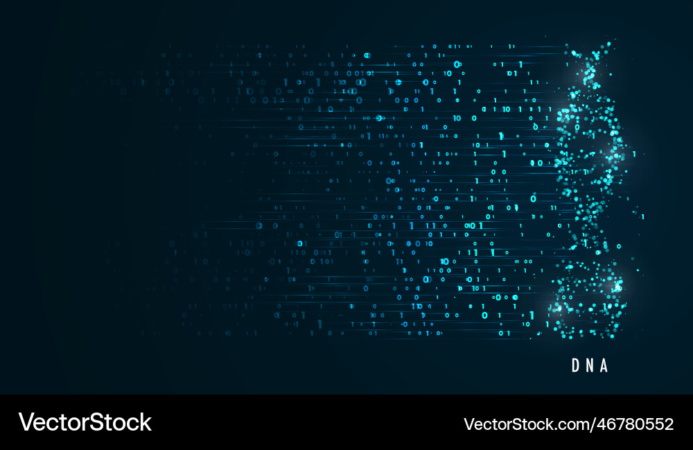 Big genomic data visualization Vector Image