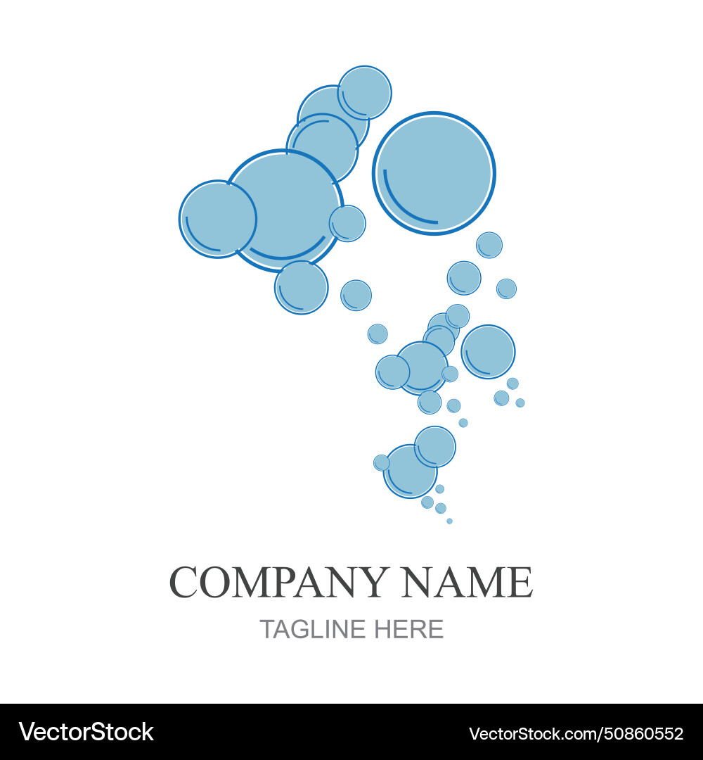 Bubbles icon element design template web Bubbles icon element design template web Vector Image