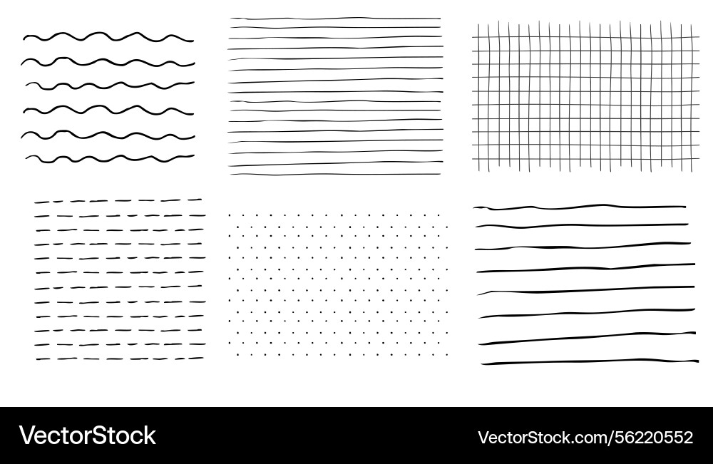 Grid square hand drawn textured lines notebook Grid square hand drawn textured lines notebook vector image