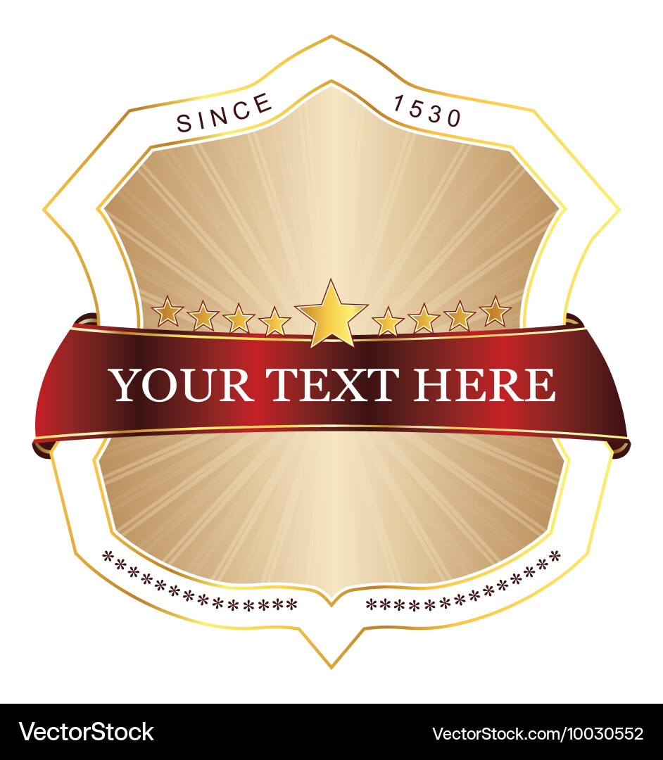 Label vector image