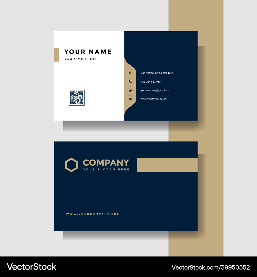 Professional creative business card template Professional creative business card template vector image
