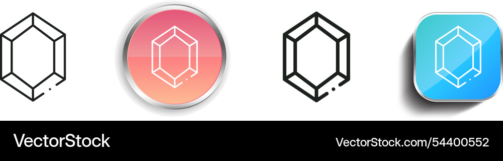 Rahmen-Icon dünne lineare regelmäßige und Schaltfläche Stil Rahmen-Icon dünne lineare regelmäßige und Schaltfläche Stil vektorbild
