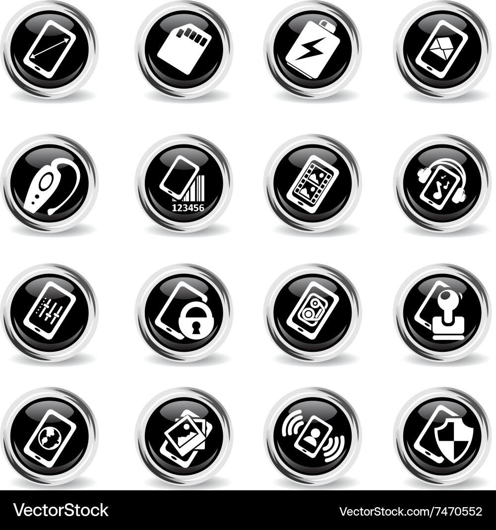 Smartphone specifications and functions Vector Image