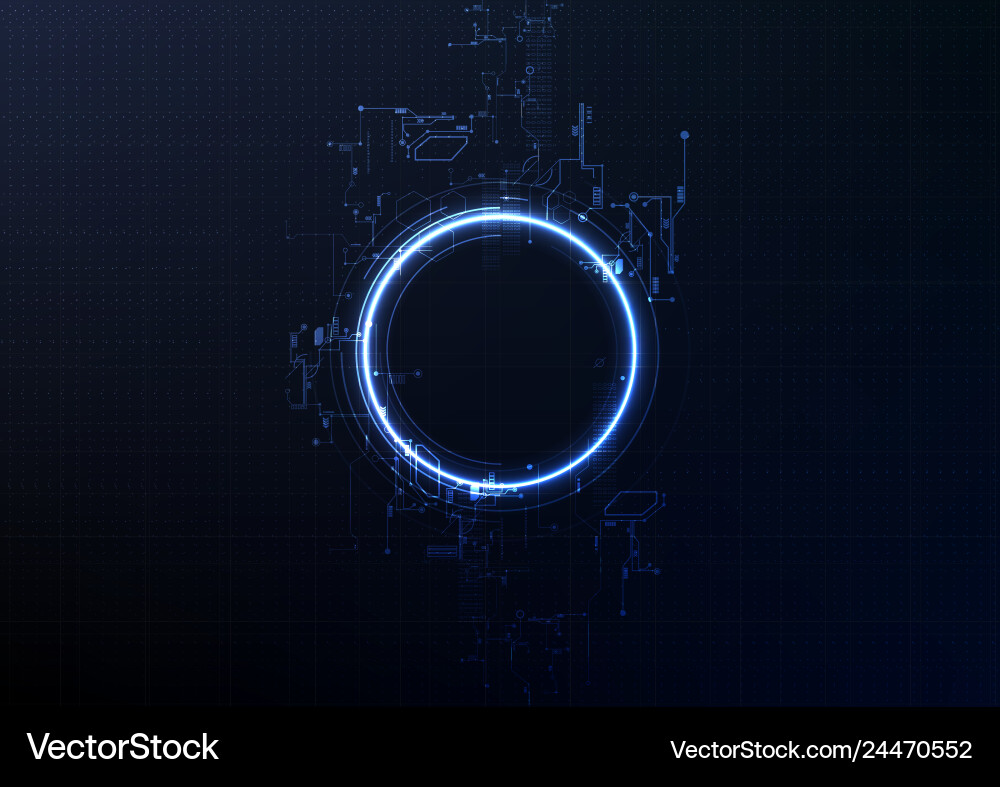 Technological Circuit Network vector image