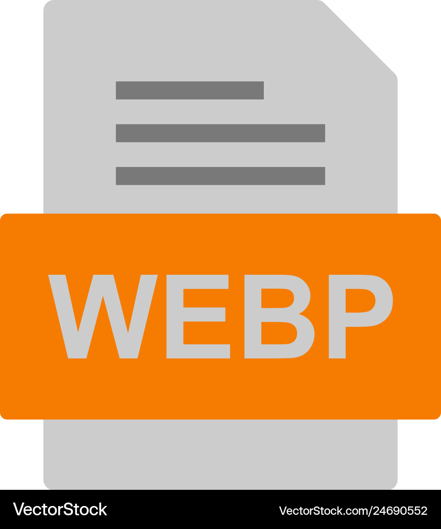 Webp file document icon Vector Image
