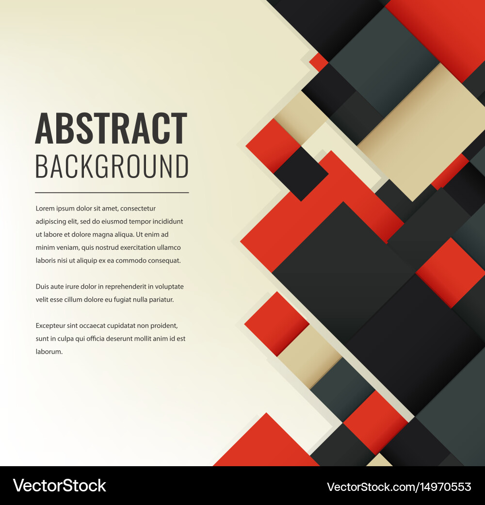 Abstract background with colorful squares vector image