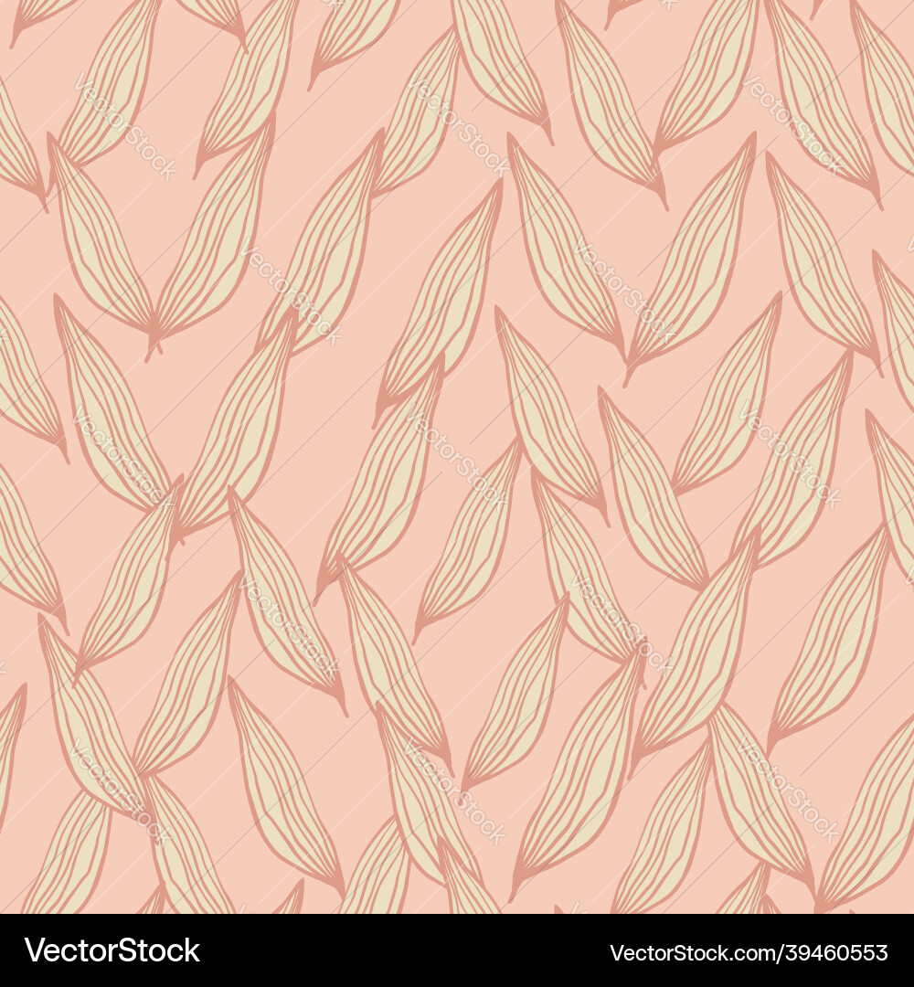 Abstract line leaves pattern botanical backdrop Abstract line leaves pattern botanical backdrop vector image