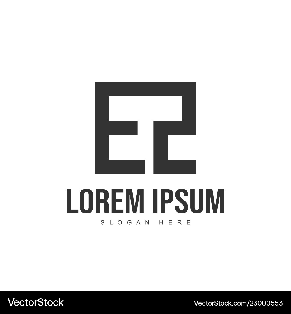 Ez Brief Logo Design Initial Template Ez Brief Logo Design Initial Template vektorbild