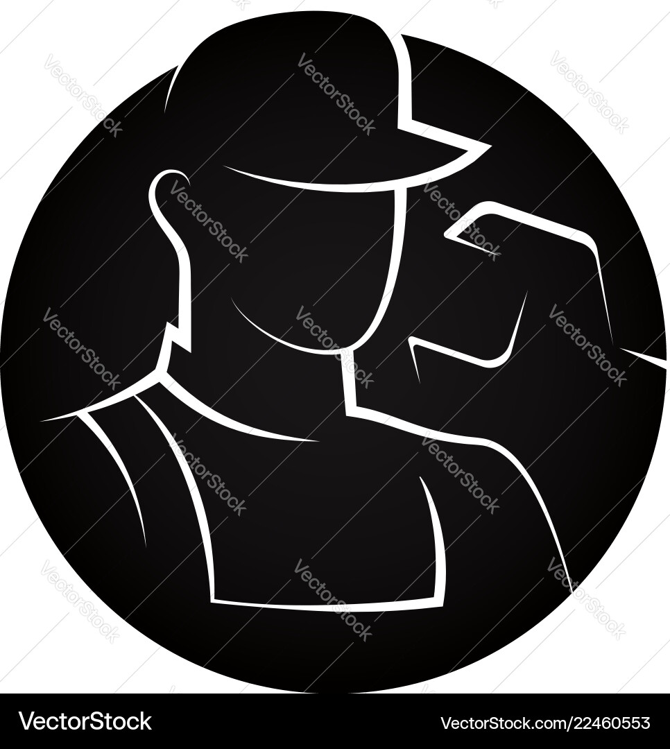 Mechanic with Spanner Tool vector image
