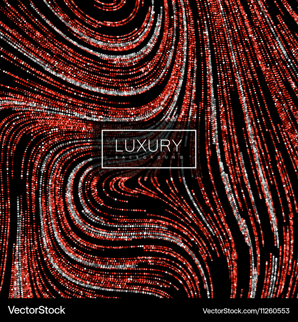 Ruby Glitter Swirl Background vector image