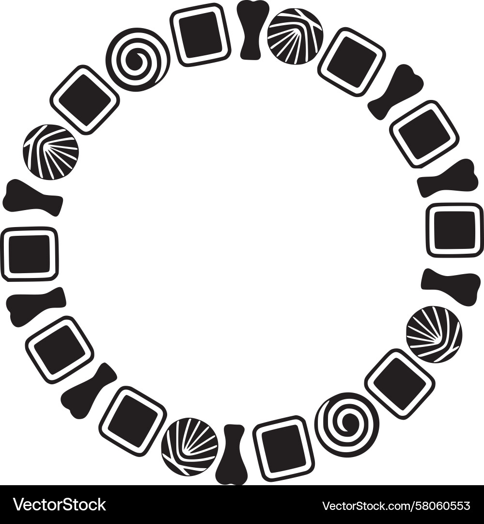 Swirling Abstract Circular Pattern Vector Image