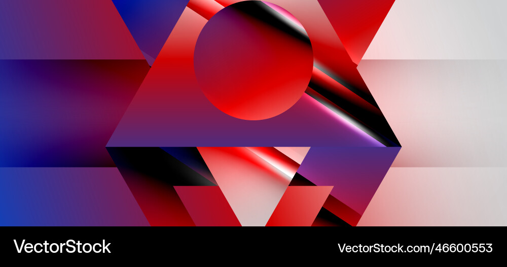 Triangle abstract background with shiny and glossy Vector Image