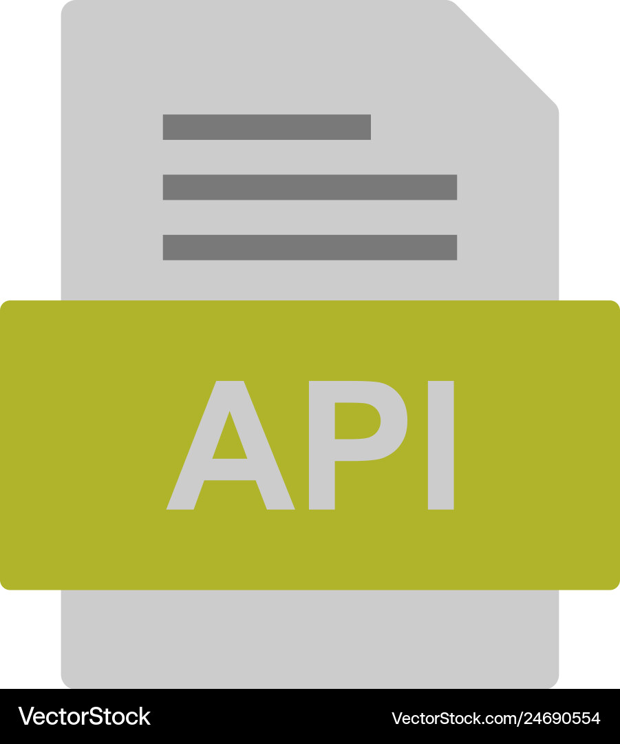 Api file document icon Vector Image
