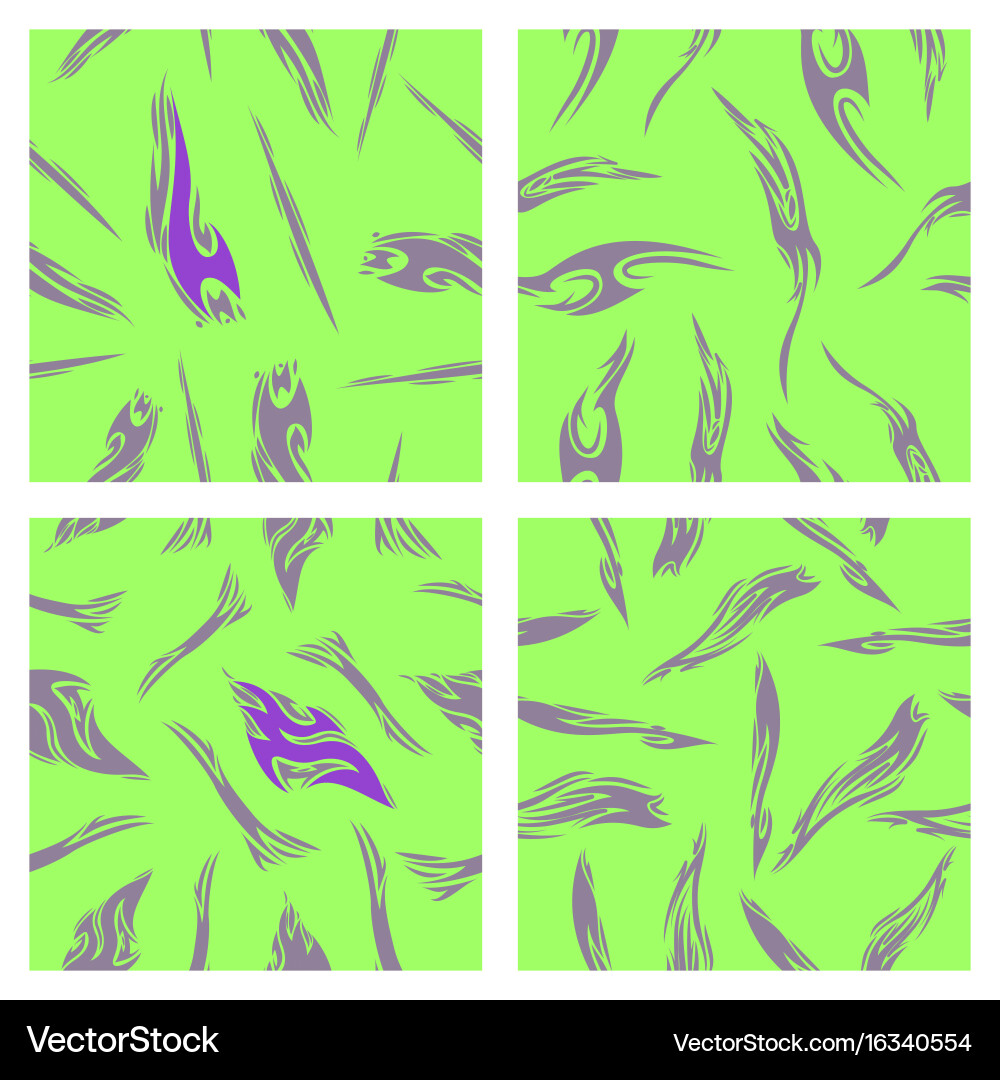 Assembly of patterns in bright style Vector Image