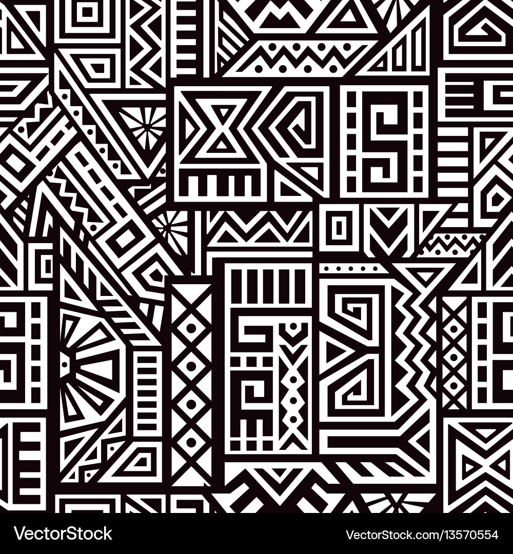 Aztec seamless pattern Aztec seamless pattern vector image