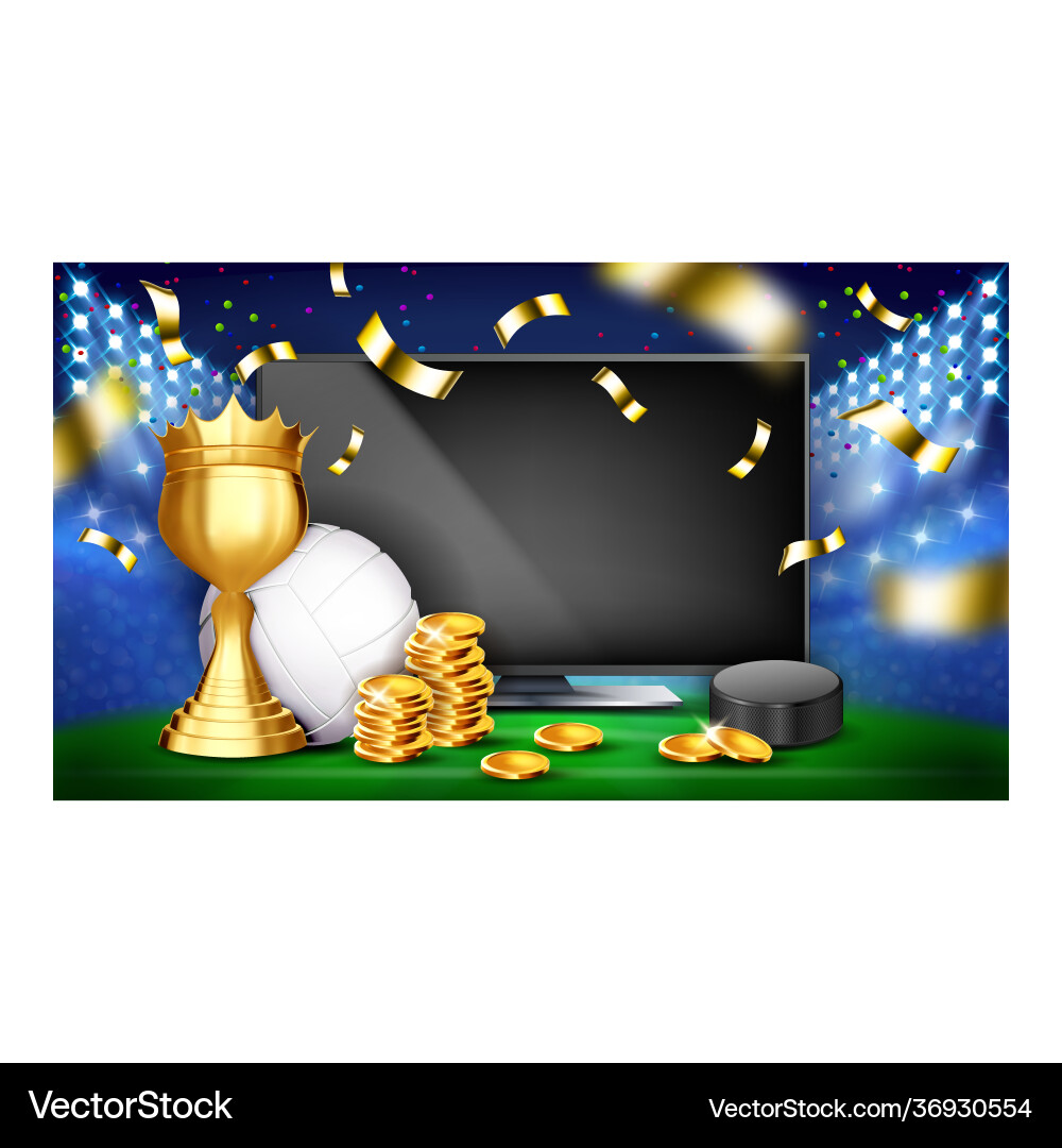 Betting Sport Spiel kreative Promo-Poster Betting Sport Spiel kreative Promo-Poster vektorbild