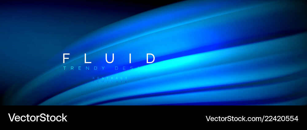 Fluid Color Wave Background Vector Image