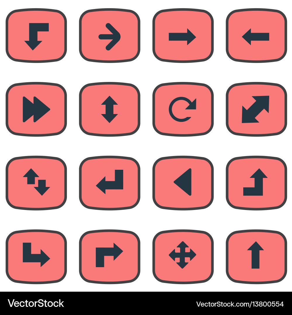 Set einfacher Zeigersymbole vektorbild