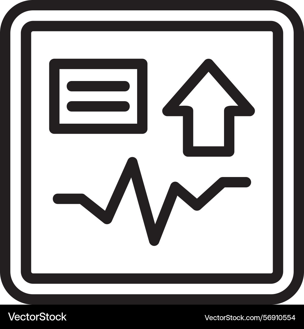 Shift spark linear style icon design Vector Image