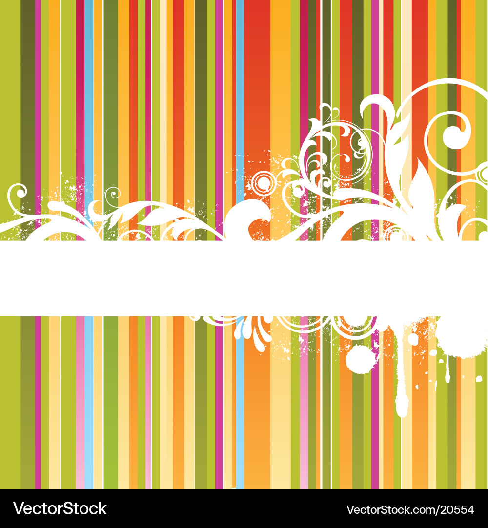 Swirl Floral Background vector image