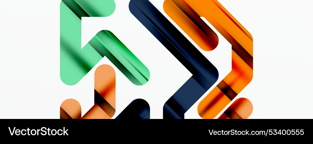 Abstract background - colorful lines composition Vector Image